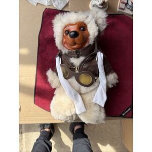 Robert Raikes Aviator Bear Signed Ltd Ed 3731/10000 w Goggles